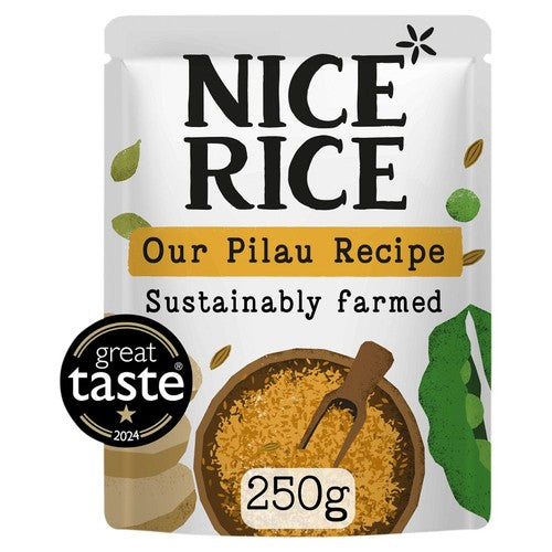Nice Rice Pilau Basmati Microwave Rice 250g (Pack of 2)