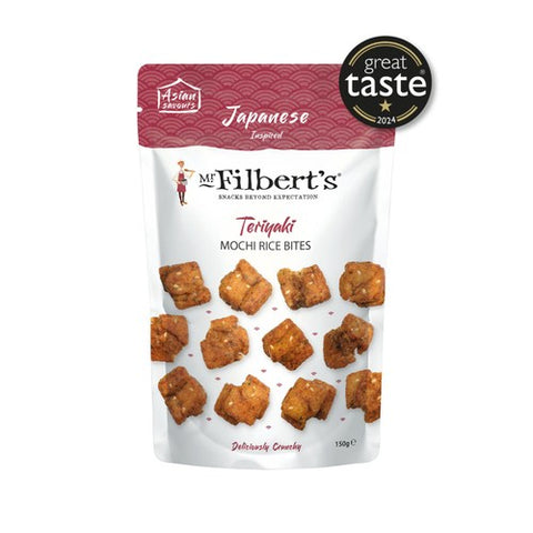 Mr Filberts Teriyaki Mochi Rice Crackers 150g (Pack of 3)