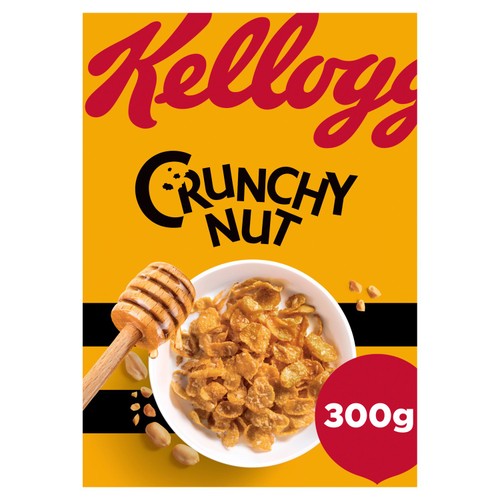 Kellogg's Crunchy Nut Original Breakfast Cereal 300g (Pack of 3)