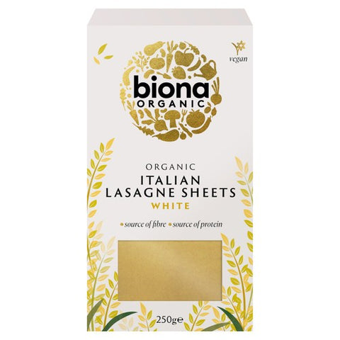 Biona Organic Lasagne Pasta Sheets 250g (Pack of 3)