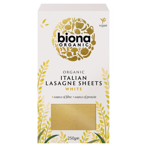 Biona Organic Lasagne Pasta Sheets 250g (Pack of 3)
