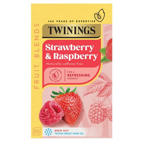 Twinings Strawberry & Raspberry Tea 20's (Pack of 3)
