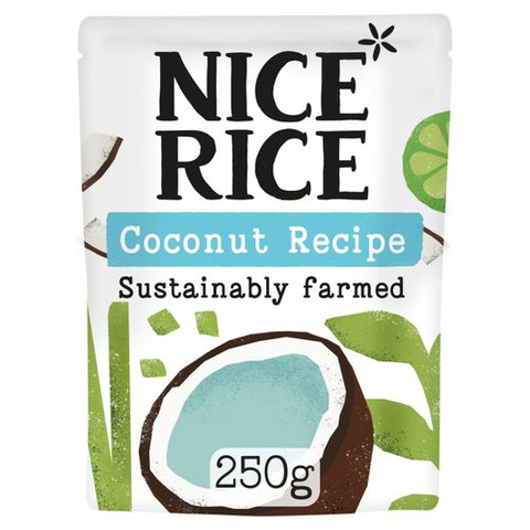 Nice Rice Coconut & Lemongrass Basmati Microwave Rice 250g (Pack of 2)