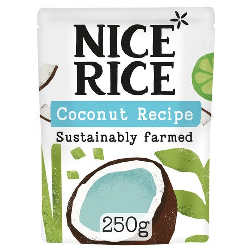Nice Rice Coconut & Lemongrass Basmati Microwave Rice 250g (Pack of 2)