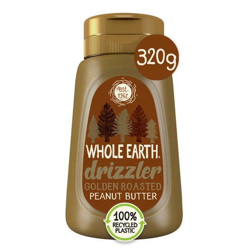 Whole Earth Drizzler Golden Roasted Peanut Butter 320g (Pack of 3)