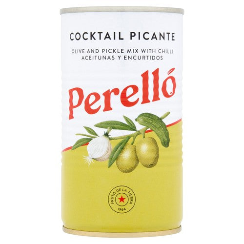 Brindisa Perello Olive and Pickle Cocktail Mix 180g (Pack of 2)