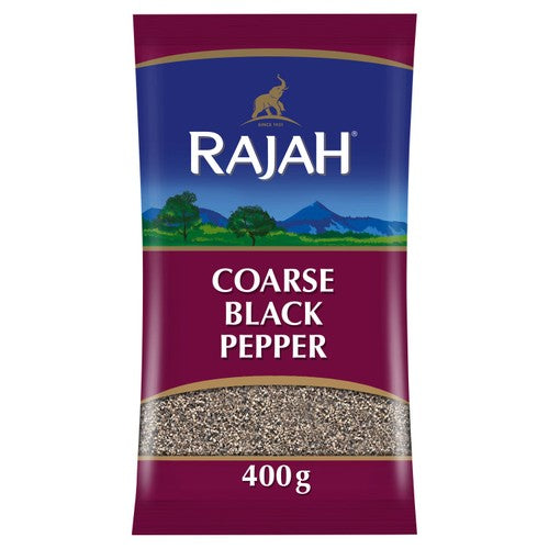 Rajah Coarse Black Pepper 400g (Pack of 2)