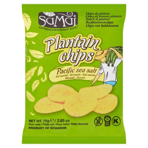 Samai Plantain Chips Salted 75g (Pack of 6)