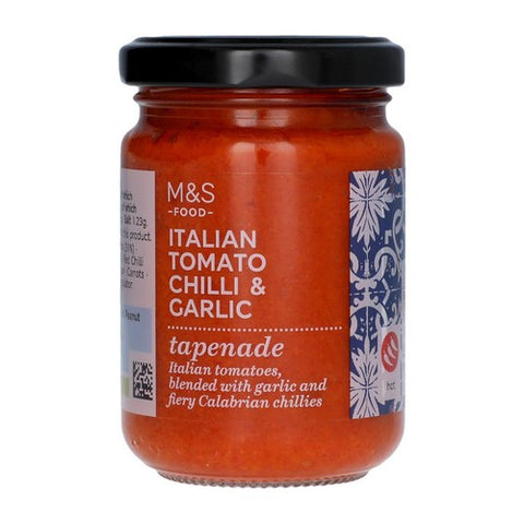 M&S Italian Tomato Chilli & Garlic Tapenade 140g (Pack of 2)