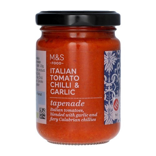 M&S Italian Tomato Chilli & Garlic Tapenade 140g (Pack of 2)
