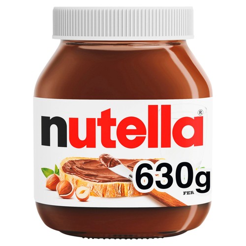 Nutella Hazelnut Chocolate Spread 630g (Pack of 2)