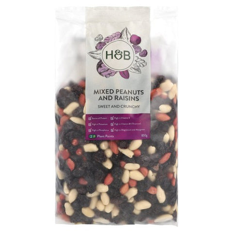 Holland & Barrett Mixed Peanuts & Raisins 850g (Pack of 3)