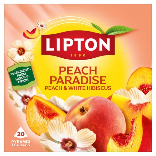 Lipton Fruit Tea Peach Paradise Tea Bags 20's (Pack of 3)