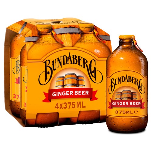 Bundaberg Australian Ginger Beer 4 x 375ml (Pack of 2)