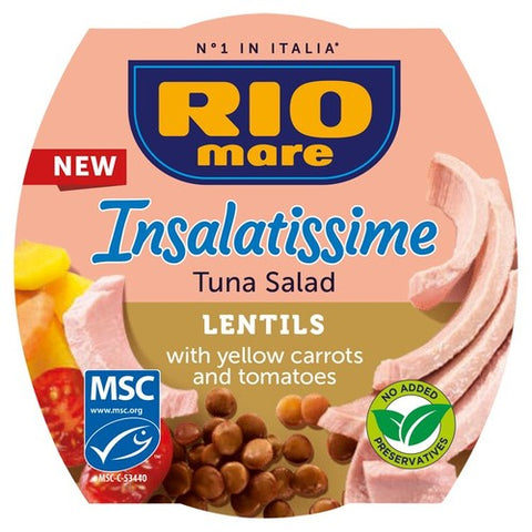 Rio Mare MSC Tuna & Lentil Salad 160g (Pack of 2)
