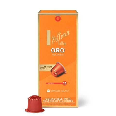 Vittoria Espresso Oro Nespresso Capsules, 10 pods pack (Pack 3)