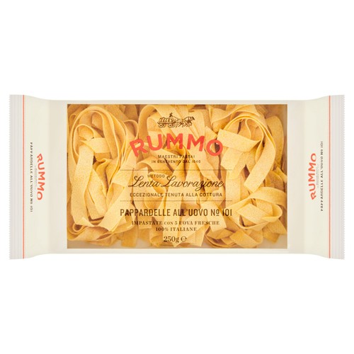Rummo Pappardelle All'Uovo Egg Nest Pasta No 101 250g (Pack of 3)