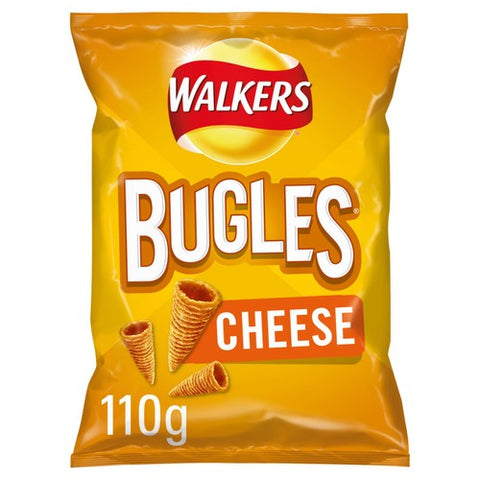 Walkers Bugles Cheese Sharing Bag Snacks 110g (Pack of 3)