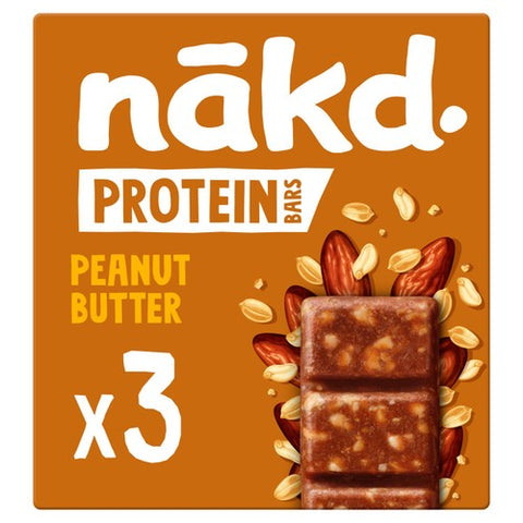 nakd. Protein Peanut Butter Bars Multipack 3 x 45g (Pack of 3)