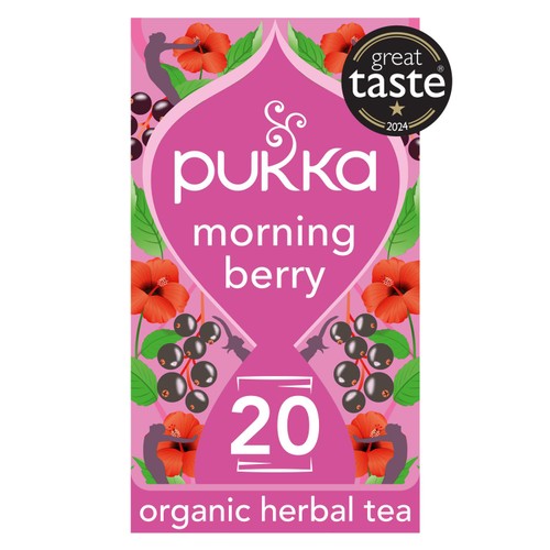 Pukka Teas Organic Morning Berry 20 tea bags 20's (Pack of 3)