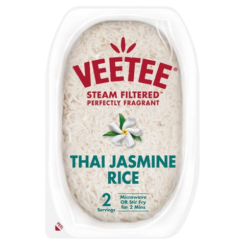 Veetee Heat & Eat Thai Jasmine Microwave Rice Tray 300g (Pack of 2)