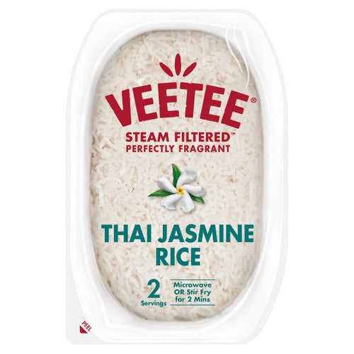 Veetee Heat & Eat Thai Jasmine Microwave Rice Tray 300g (Pack of 2)