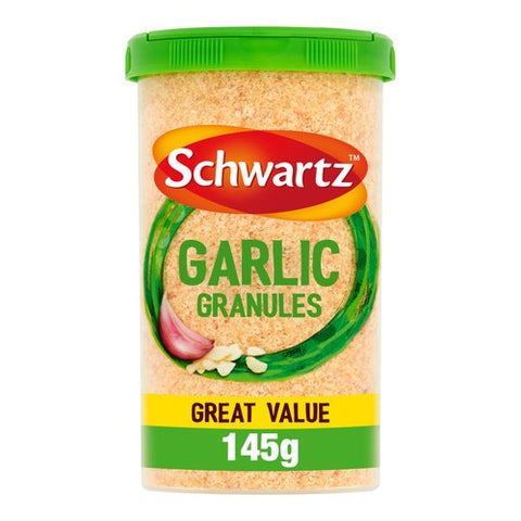 Schwartz Garlic Granules Drum 145g (Pack of 2)