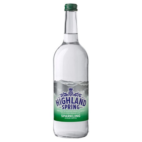 Highland Spring Sparkling Water Glass 750ml (Pack of 3)
