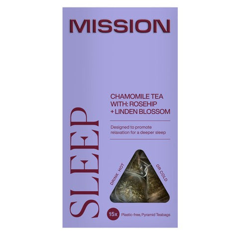 MISSION Sleep Chamomile Tea Bags with Rosehip + Linden Blossom 15's (Pack of 3)