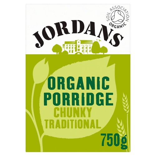 Jordans Organic Jumbo Porridge Oats Breakfast Cereal 750g (Pack of 3)