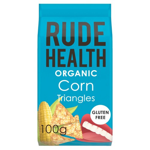 Rude Health Organic Corn Triangles 100g (Pack of 6)