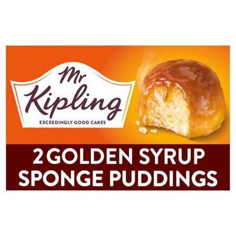 Mr Kipling Golden Syrup 2 Sponge Puddings (Pack of 3)
