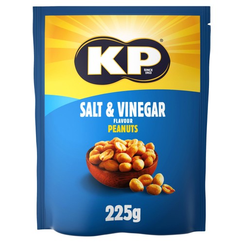 KP Salt & Vinegar Peanuts 225g (Pack of 3)