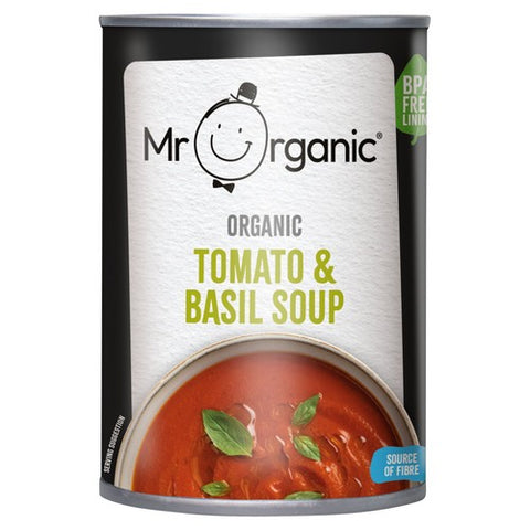 Mr Organic Tomato & Basil Soup 400g (Pack of 2)