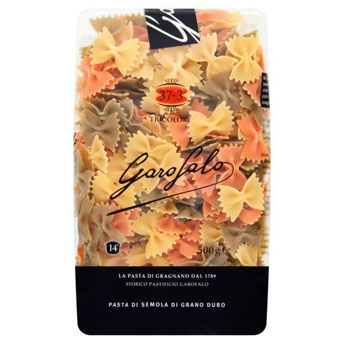 Garofalo Farfalle Tricolore Pasta 500g (Pack of 3)