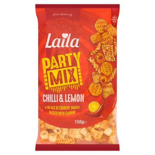 Laila Party Mix Chilli & Lemon 150g (Pack of 3)