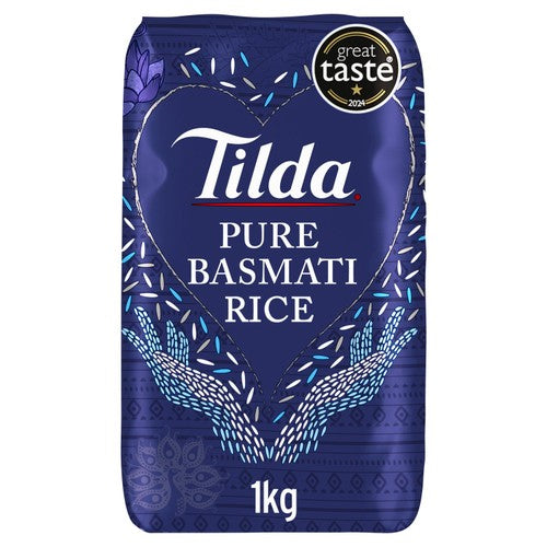 Tilda Pure Basmati Rice 1kg (Pack of 3)