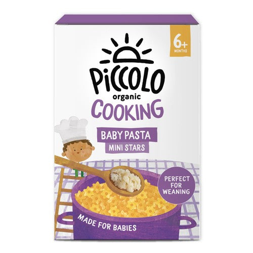 Piccolo Baby Cooking Mini Pasta Stars Organic pasta 6 months+ 300g (Pack of 3)