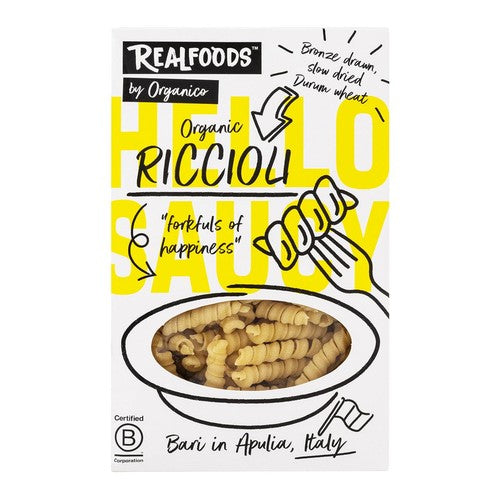 Realfoods Organic Riccioli Pasta 500g (Pack of 3)