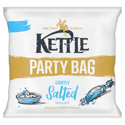 Kettle Chips Lightly Salted Party Bag 260g (Pack of 3)