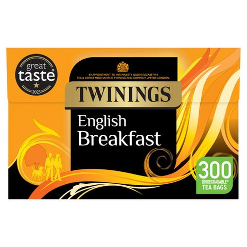Twinings English Breakfast 300 Teabags 300's (Pack of 2)