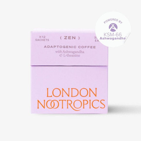 London Nootropics ZenAdaptogenic Coffee with KSM-66 Ashwagandha (Pack 2)