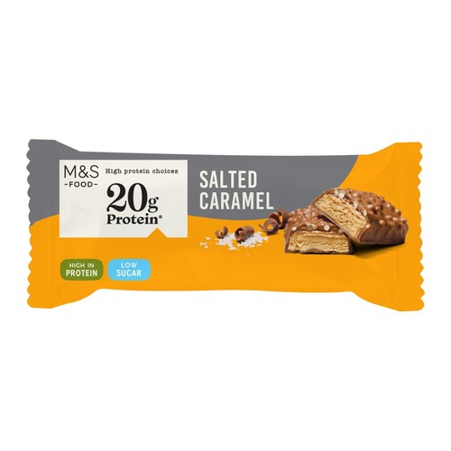 M&S Salted Caramel Chocolate Protein Bar 55g (Pack of 3)