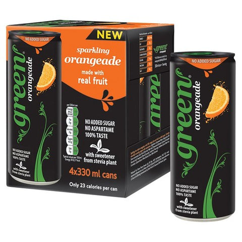 Green Orangeade 4 x 330ml (Pack of 2)