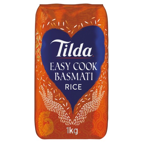 Tilda Easy Cook Basmati Rice 1kg (Pack of 3)