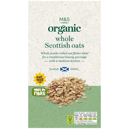 M&S Organic Whole Scottish Oats 1kg (Pack of 3)