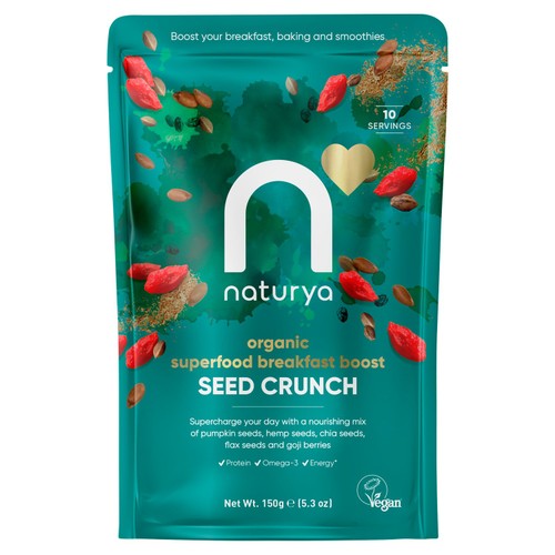 Naturya Organic Breakfast Boost Seed Crunch 150g (Pack of 3)
