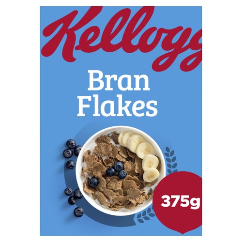 Kellogg's Bran Flakes Breakfast Cereal 375g (Pack of 3)