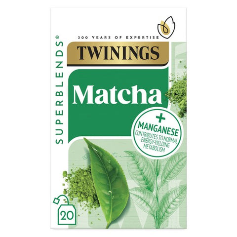 Twinings Superblends Super Green Matcha, 20 Tea Bags 20's (Pack of 3)