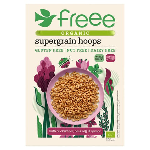 Freee Organic Gluten Free Supergrain Hoops 300g (Pack of 3)